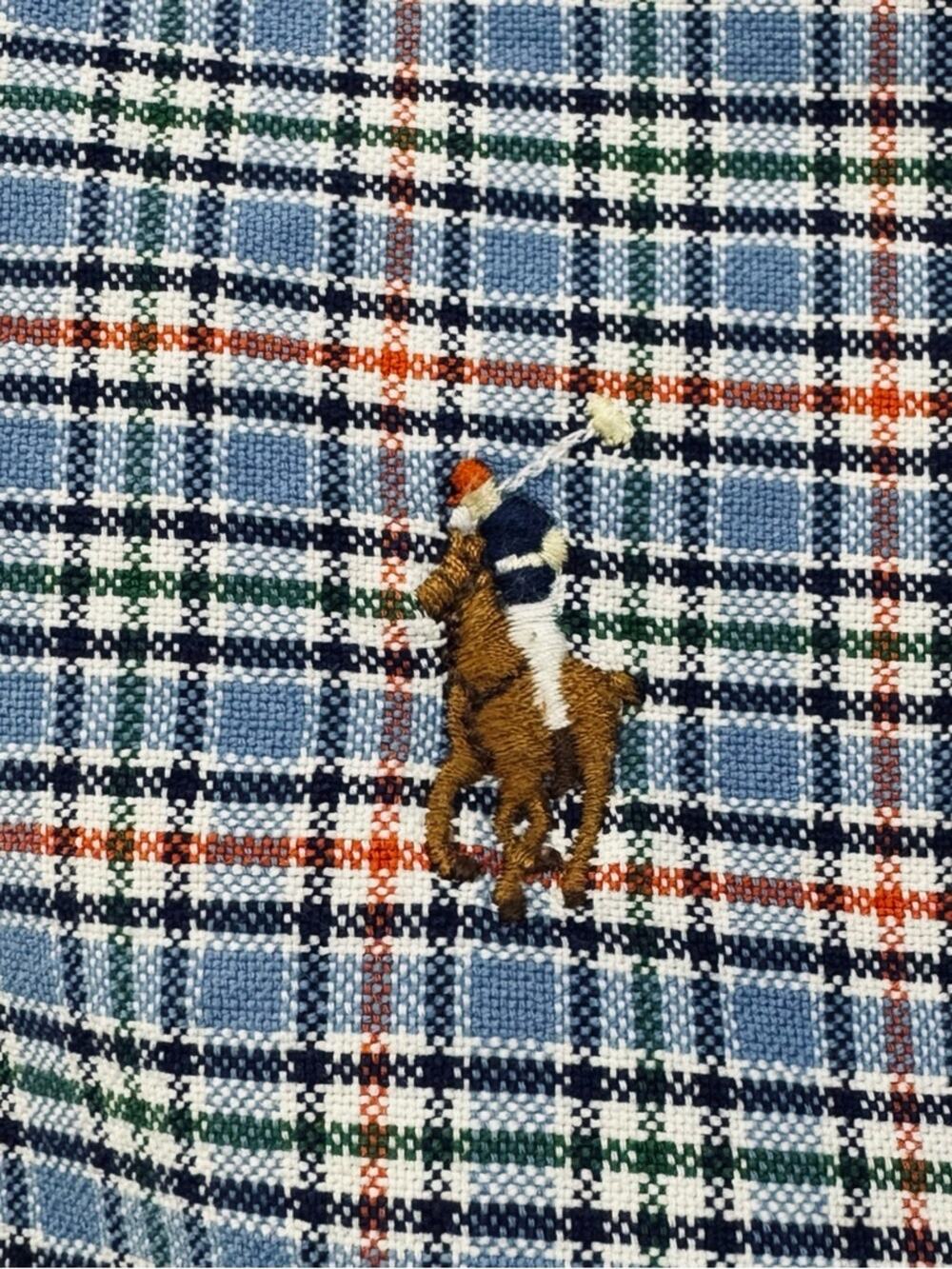 EUC Ralph Lauren Multicolored Plaid Long Sleeve Button Down Shirt size XXL